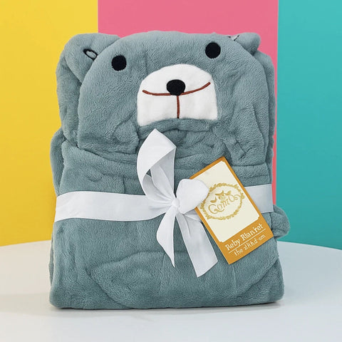 Kolaco - Hoodie Blanket - Grey - Bear