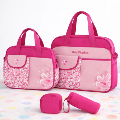 4 Pieces - Butterfly - Bag Set - Pink