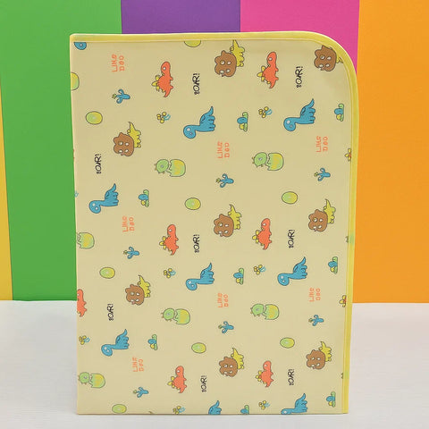 Diaper Changing Sheet - Large - 31*24 Inches - Yellow - Dino