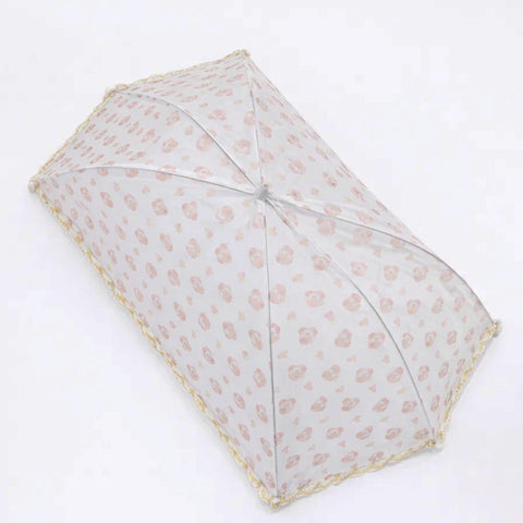 Stainless Steel - Foldable Umbrella Mosquito Net - White - Hello Kitty