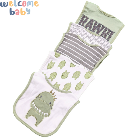 Aifeier - Pack of 5 Bibs - Boys - Theme 6