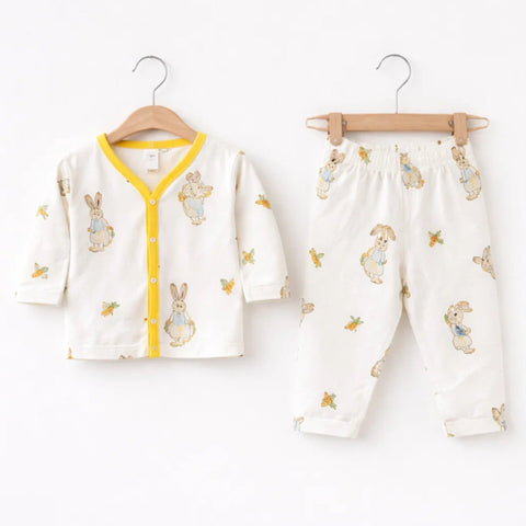 TBS - Cotton Jersey - Night Suit - Yellow - Rabbit - 26