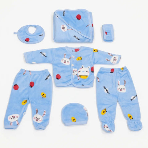 Fleece - 7 Pieces - Starter Set - Blue - Rabbit & Carrot
