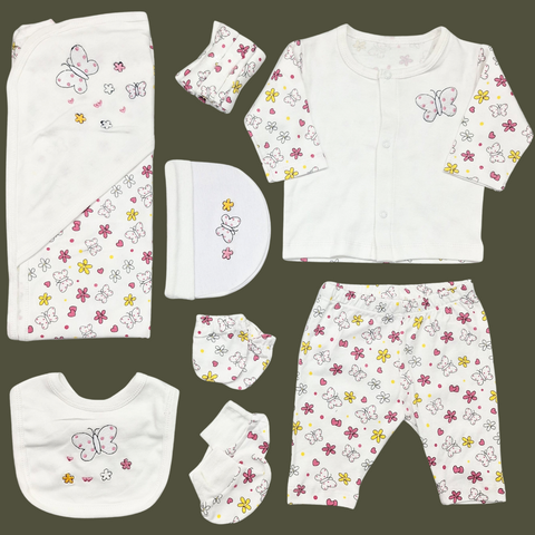 BRL - 10 Pieces - Starter Set - White - Butterflies