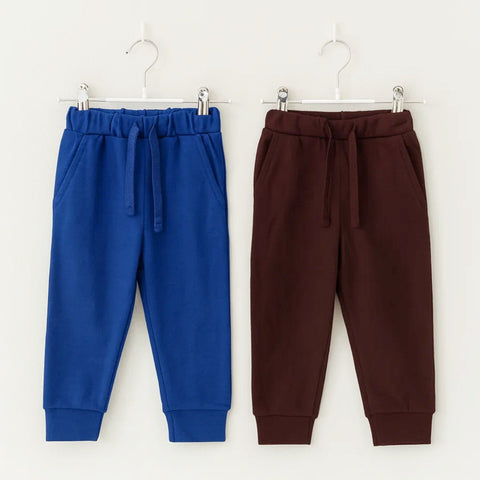 Bug Bears - Pack of 2 - Cotton Trousers - Royal Blue & Maroon