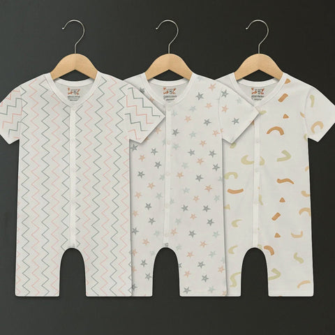 TBS_BRL - Pack of 3 - Short Leg Rompers - Slide