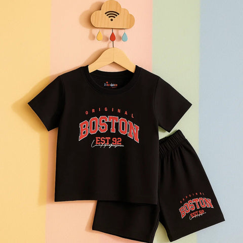 TBS_BRL - T-Shirt & Shorts - Black - Boston