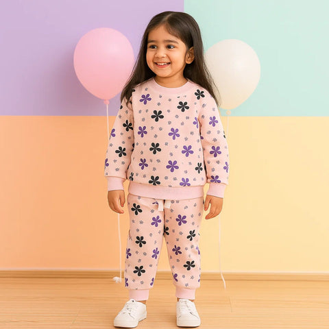 Z Kids - 2 Pieces - Suit Set - Light Pink - Flowers - 25