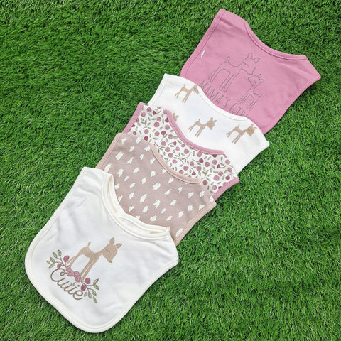 Aifeier - Pack of 5 Bibs - Girls - Theme 5