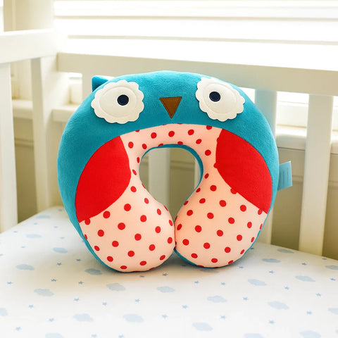 Neck Pillow - Blue - Owl