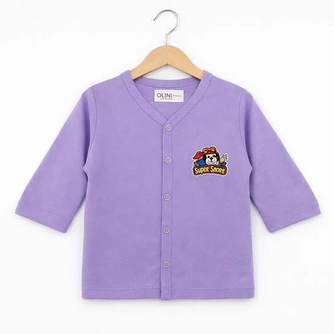 OLINI - Cotton Jersey - Night Suit - Light Purple - Super Snore