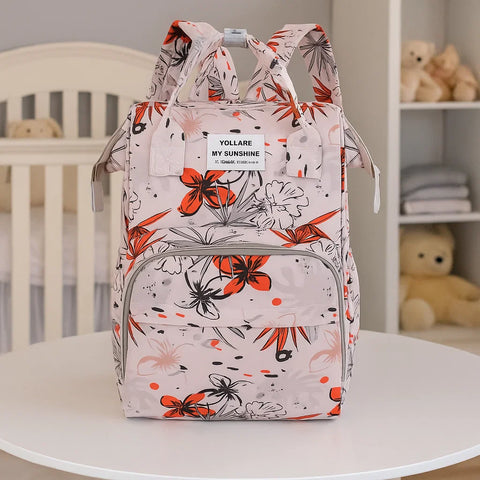Sunshine - Waterproof Diaper Backpack - Leaves