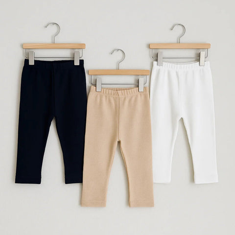 Pack of 3 - Thermal Trousers - Skin Black White