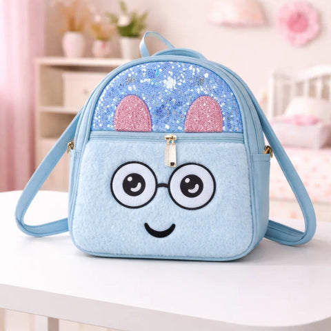 Girl's - Fashion Backpack - Blue - Eyes - 118805