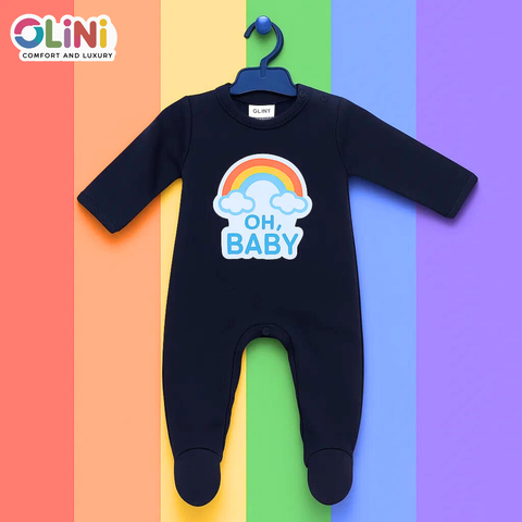 OLINI - Fleece - Romper - Navy - Baby