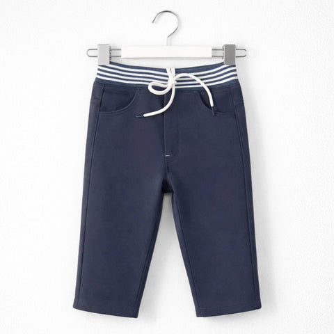 Royal - Rib Jeans - Greyish Blue - Plain - (1-8Y)