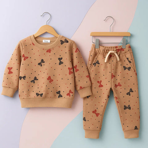 Z Kids - 2 Pieces - Suit Set - Peach - Butterfly - 25
