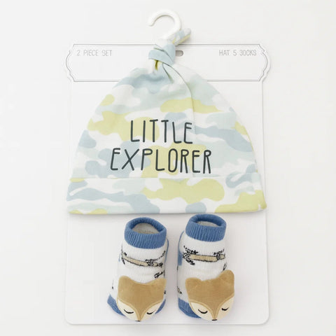 2 Pieces - Hat & Booties - Gift Set - Boys