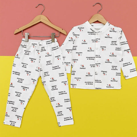 TBS - Night Suit - White - Awesome Parents