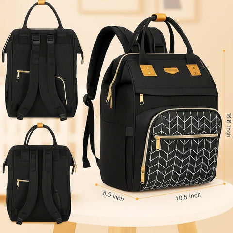 Babeyer - Waterproof Diaper Backpack - Black