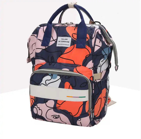Sunshine - Waterproof Diaper Backpack - Multicolour - Abstract
