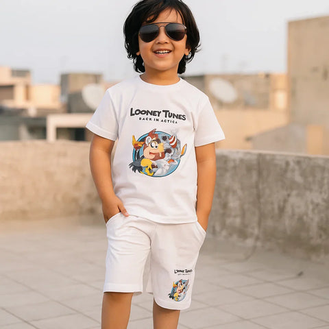 TBS_BRL - T-Shirt & Shorts - White - Looney Tunes