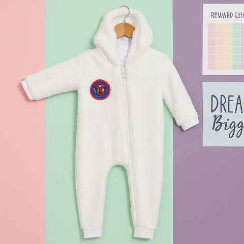 Hoodie Fur - Zipper Romper - White - Spiderman