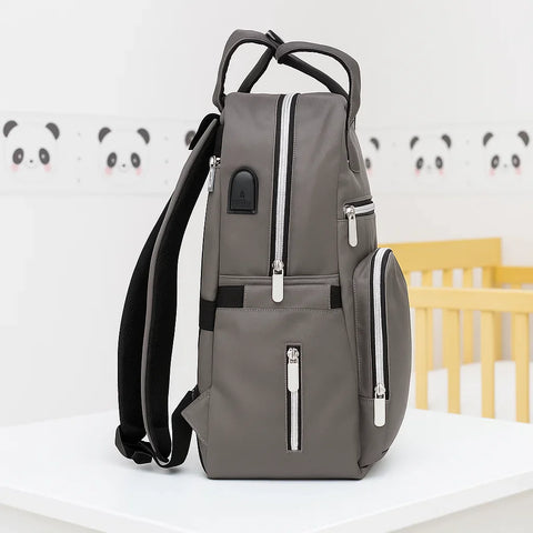 Bebesitos - Waterproof Diaper Backpack - Dark Grey