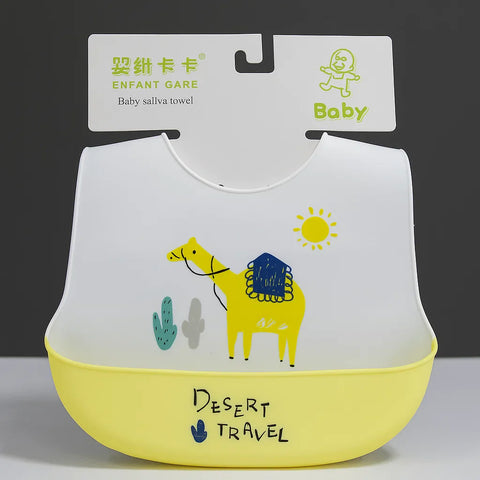 Silicon Container Bib - Yellow - Travel