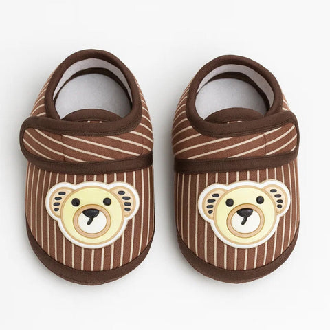 Xiao - Booties - Brown - Lines & Bear