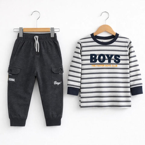 SD - 2 Pieces - Suit Set - Grey - Boys