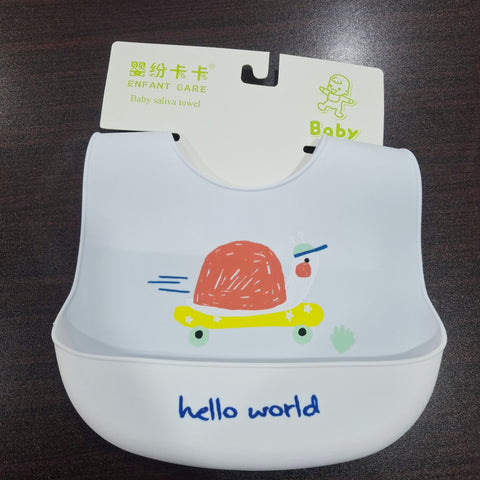 Silicon Container Bib - White - World