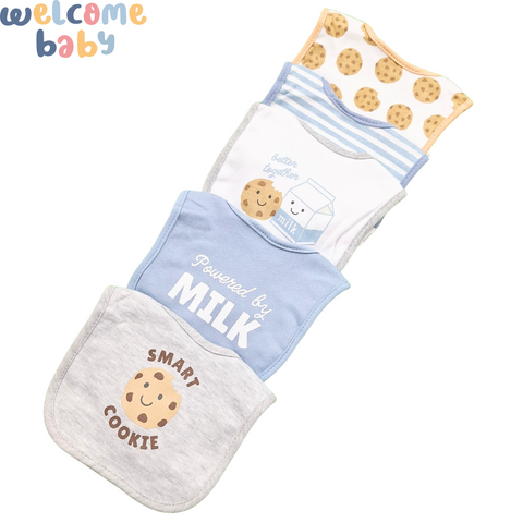 Aifeier - Pack of 5 Bibs - Boys - Theme 10