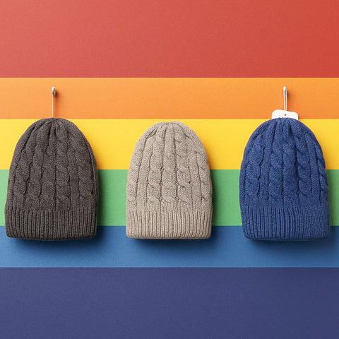 Hudson Baby - Pack of 3 Caps - Grey Blue Dark Grey