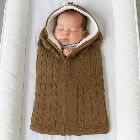 Wool - Zipper Carry Nest - Brown