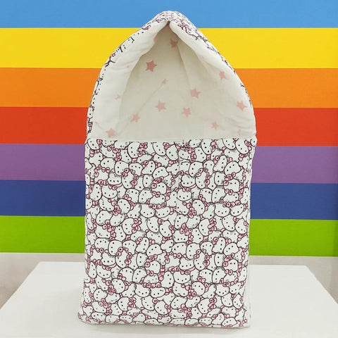 Hooded Carry Nest - Vol 08-25 - White - Hello Kitty
