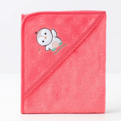 Fleece - Wrapping Sheet - Penguin & Characters - Pink - 25