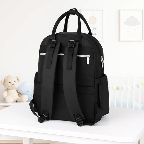 Bebesitos - Waterproof Diaper Backpack - Black