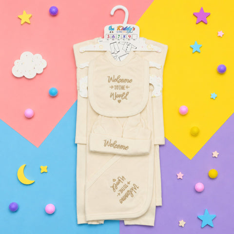 Kiddy's - Cotton Interlock - 6 Pieces - Welcome - Starter Set - Yellow