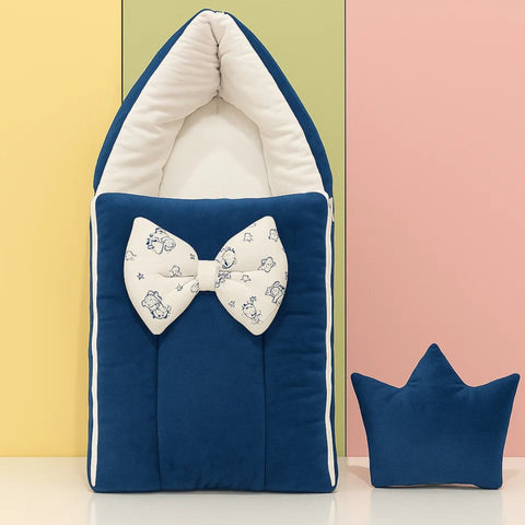 Velvet - Carry Nest - Blue - Bow - 25