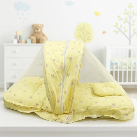 Mosquito Bed Net - Vol-09-25 - Yellow - Ducks