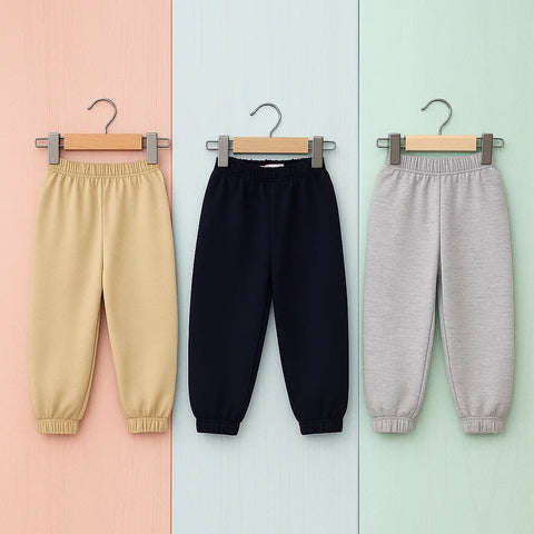 OLINI - Pack of 3 - Fleece Trousers - Grey Navy Skin - 25