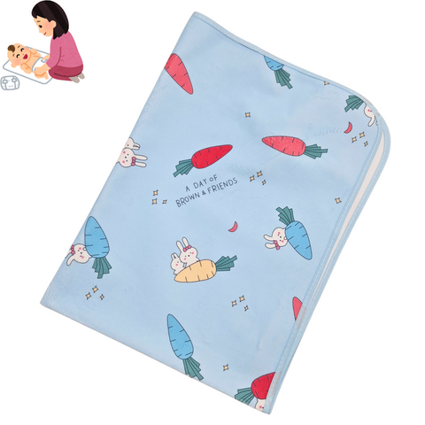 Diaper Changing Sheet - Large - 31*24 Inches - Blue - Carrot