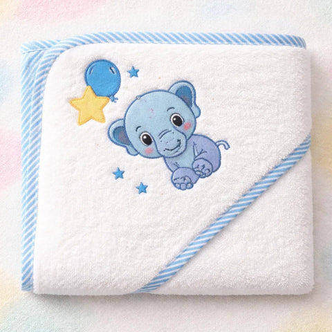 Peekaboo - Bath Towel - Blue - Character