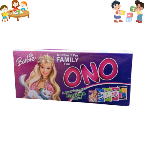 ONO  - Family Fun Card Game - Barbie