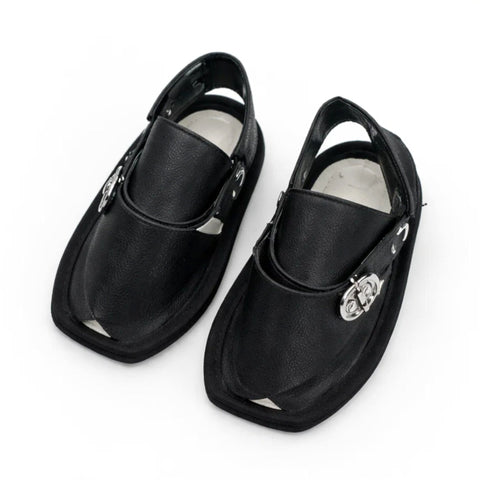 Infant - Peshawari Chappal - Black