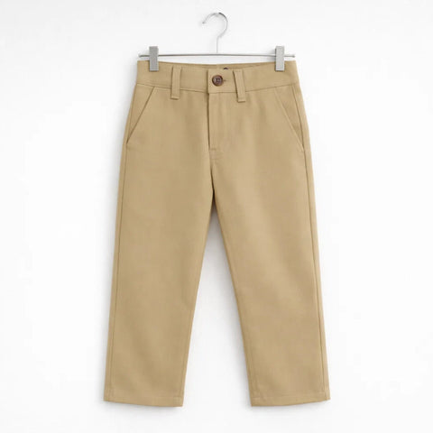 Yohan - Cotton Pant - Khaki - (1-8Y)
