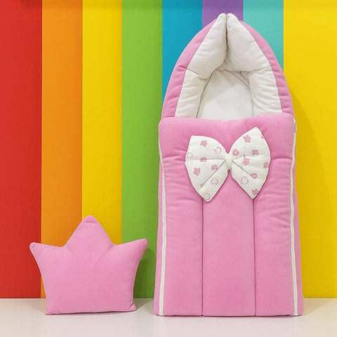 Velvet - Carry Nest - Pink - Bow - 25