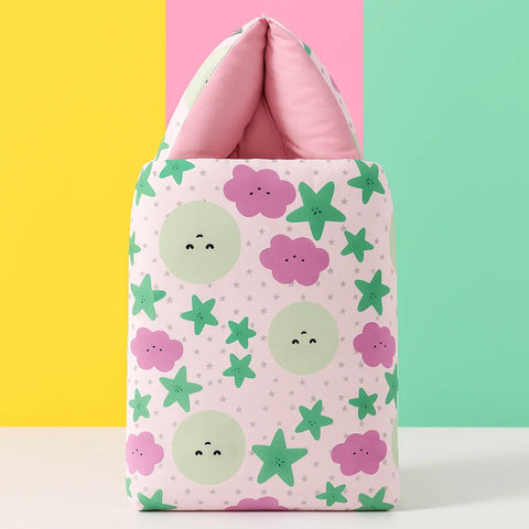 Velvet - Carry Nest - Pink - Star & Clouds - 25