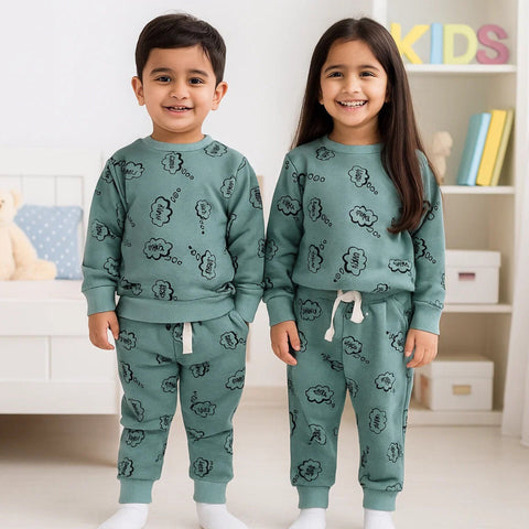 Z Kids - 2 Pieces - Suit Set - Light Green - Happy - 25